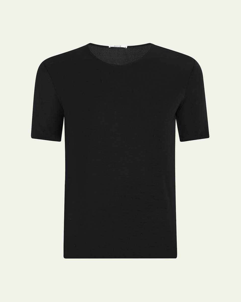 Pure Jersey Short-Sleeve Crewneck Top